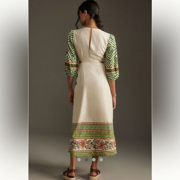 Farm Rio x Anthropologie Palm V-
Neck Midi Dress size XS - Picture 4 of 8